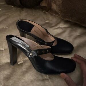 Definitely attention grabbing Kenneth Cole Black Leather Heels